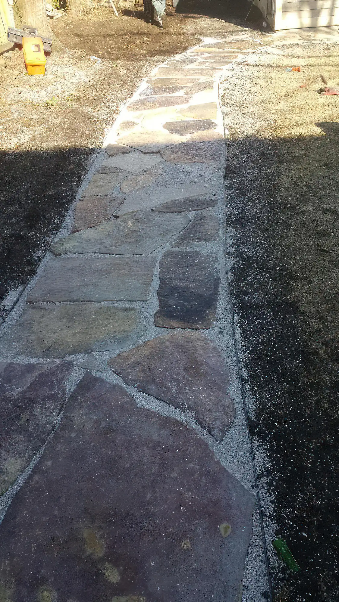 large river rock walkway